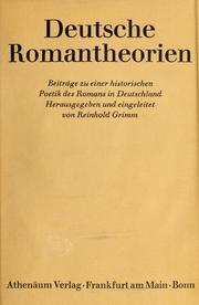 Deutsche Romantheorien cover