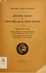 Cover of: Crustacea Macrura and Anomura of Porto Rico and the Virgin Islands