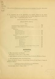 Cover of: An annotated list of the batrachians and reptiles collected by the British Ornithologists' Union Expedition and the Wollaston Expedition in Dutch New Guinea