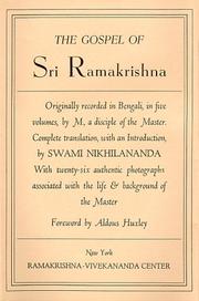 Cover of: The Gospel of Sri Ramakrishna by Nikhilananda
