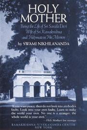 Cover of: Holy Mother  by Nikhilananda