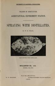 Cover of: Spraying with distillates