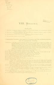 Cover of: Mollusca by [bearbeitet von A. Metzger und W. Dunker.] Crustaceen aus den Ordnungen Edriophthalmata und Podophthalmata / bearbeitet von A. Metzger.