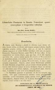 Cover of: Enumeratio plantarum in Banatu Temesiensi sponte crescentium et frequentius cultarum by Johann Heuffel