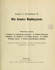 Cover of: Henrici G. Reichenbach fil. Otia botanica Hamburgensia