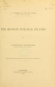Cover of: The Russian fur-seal islands