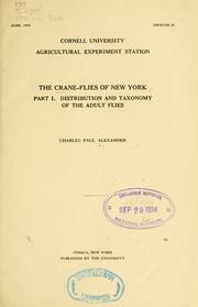 Cover of: The crane-flies of New York.