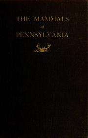 Cover of: The mammals of Pennsylvania by Samuel Howard Williams