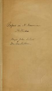 Cover of: A monography of the North American histeroides