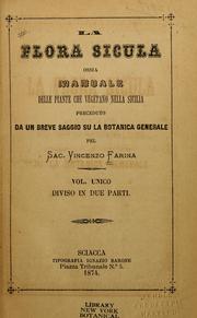 Cover of: La flora sicula