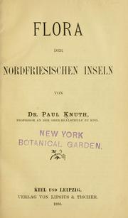 Cover of: Flora der Nordfriesischen Inseln