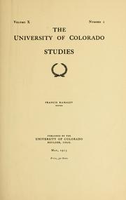 Cover of: The amphibia and reptilia of Colorado