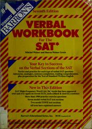 Cover of: Barron's verbal workbook for the SAT