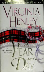 Cover of: A year and a day by Virginia Henley, Virginia Henley