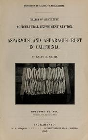 Cover of: Asparagus and asparagus rust in California
