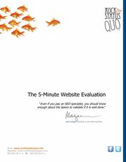 The 5-Minute Website Evaluation For SEO by Carrie Morgan