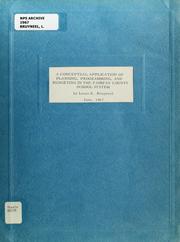 Cover of: A conceptual application of planning, programming, and budgeting in the Fairfax County school system by Louis K. Bruyneel