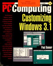 Cover of: PC/Computing customizing Windows 3.1