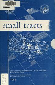 Cover of: Small tracts