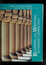Cover of: Reading and writing in the academic community