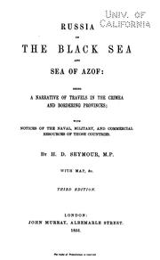 Cover of: Russia on the Black Sea and Sea of Azof: Being a Narrative of Travels in the ...
