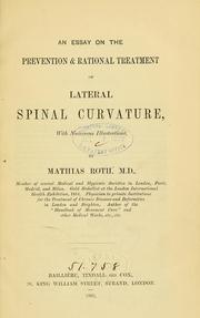 Cover of: An essay on the prevention & rational treatment of lateral spinal curvature