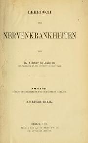 Cover of: Lehrbuch der Nervenkrankheiten