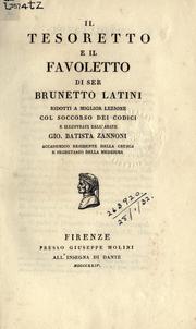 Cover of: Il tesoretto e il favoletto by Brunetto Latini