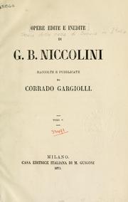 Cover of: Storia della casa di Svevia in Italia by Giovanni Battista Niccolini