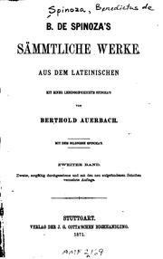 Cover of: Sämmtliche Werke