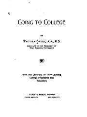 Cover of: Going to College