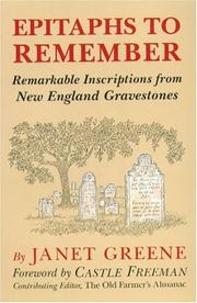 Cover of: Epitaphs To Remember