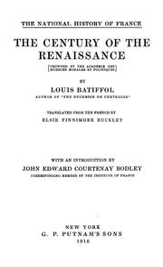 Cover of: The century of the renaissance by Louis Batiffol