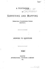 A Textbook on Surveying and Mapping ... by International Correspondence Schools , International Correspondence Schools