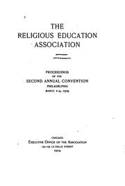 Cover of: Proceedings of the ... Annual Convention by Religious Education Association, Religious Education Association