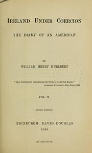 Cover of: Ireland under coercion: the diary of an American