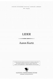 Cover of: Lider by Aaron Kurtz