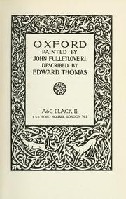 Cover of: Oxford