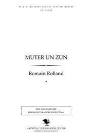 Cover of: Muṭer un zun