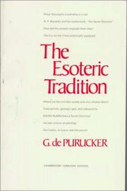 Cover of: The Esoteric Tradition