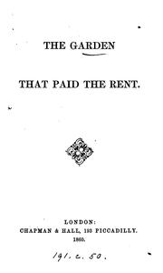 Cover of: The garden that paid the rent