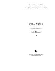 Cover of: Buru-Muru: mayselekh far ḳleyne ḳinderlekh ...