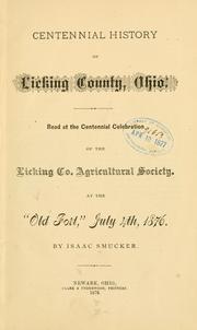 Cover of: Centennial history of Licking County, Ohio