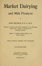 Cover of: Market dairying and milk products