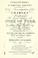 Cover of: Stratford's authentic edition, of the investigation of the charges brought against ... the Duke of York ...