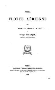 Cover of: Notre flotte aérienne