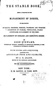 Cover of: The stable book by Stewart, John veterinary surgeon.