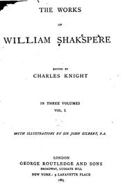 Cover of: The Works of William Shakespeare in Three Volunes | William Shakespeare