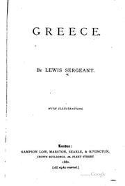 Cover of: Greece