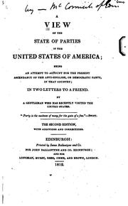 A View of the State of Parties in the United States of America: Being an .. by Samuel MacCormack